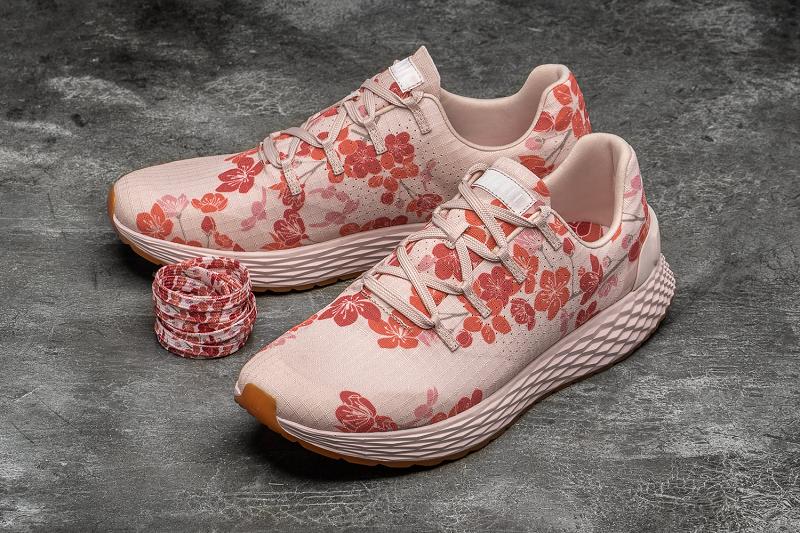 Women's Nobull Blush Cherry Blossom Ripstop Running Shoes Pink | SG B2654E